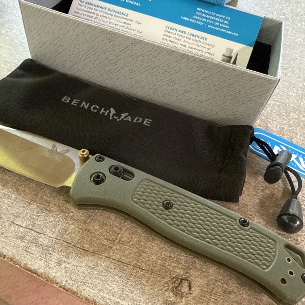 Bugout* 535 Olive S30V AXIS Lock EDC Stainless Blade Authniticity unverified