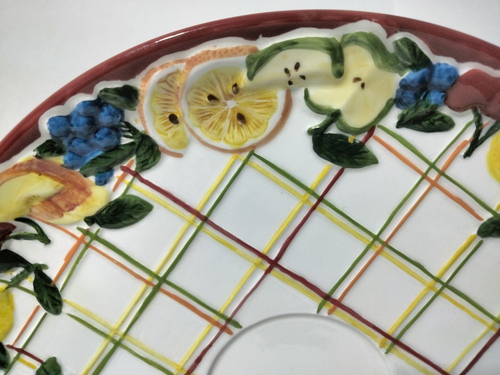 Lady Jayne Ltd Fruit Serving Platter Plate 2004 Ceramic 11in