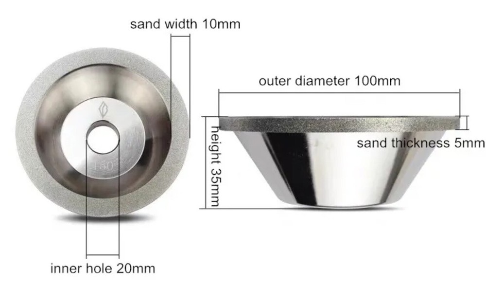 1pc U2 U3 Sharpening Machine Diamond Grinding Wheel Sharpener Accessories