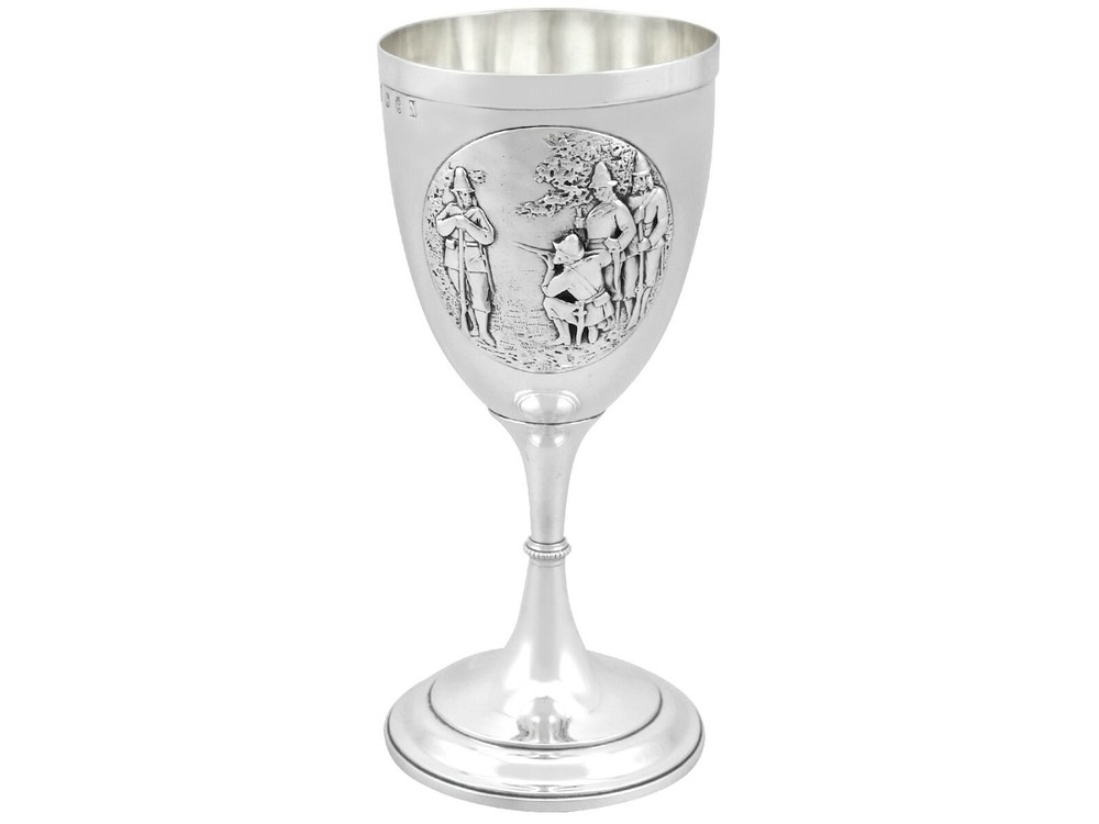 Sterling Silver Goblet Antique Victorian 1862
