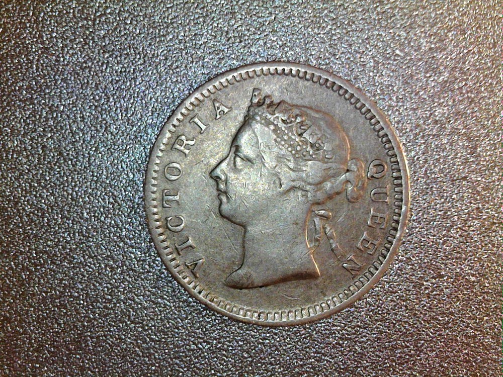 1901 5 cents. straits settlements