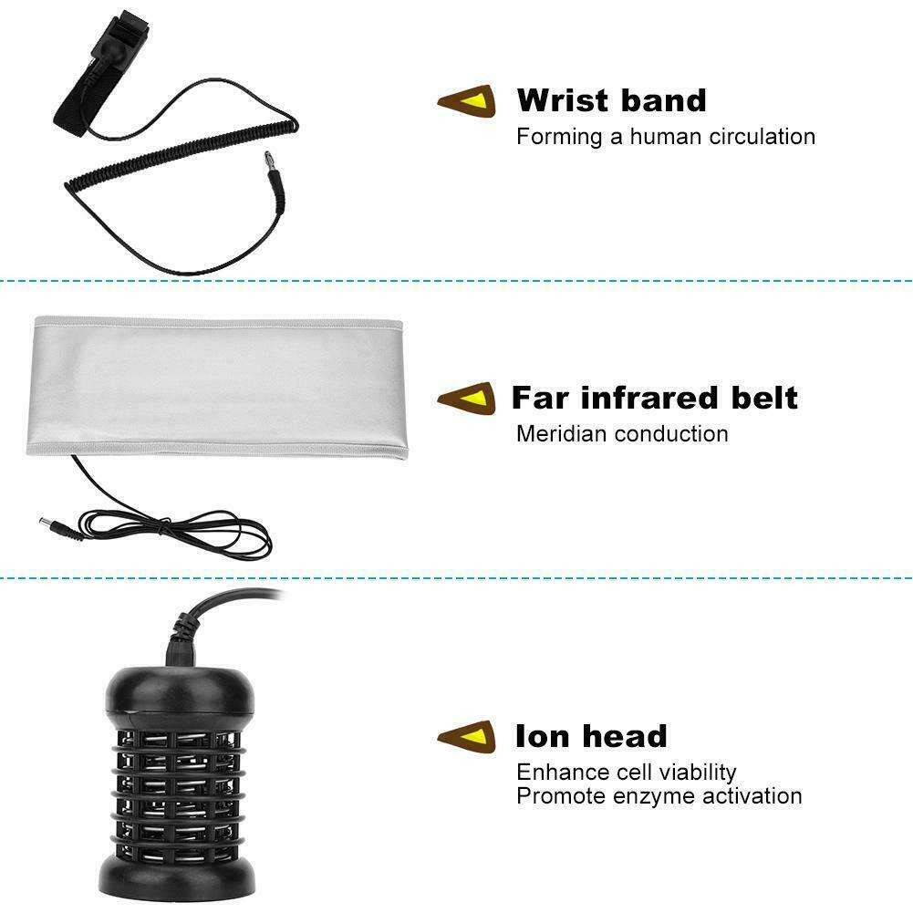 Portable Ionic Detox Foot Bath Spa Machine Kit Ion Aqua Cleanse With Hand Belt