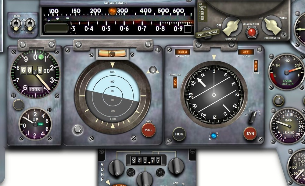 ENGLISH ELECTRIC LIGHTNING COCKPIT instrument panel CDkit