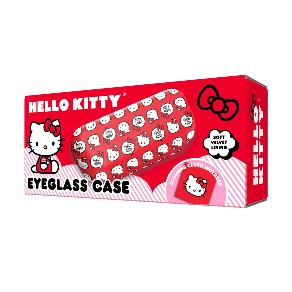 Hello Kitty Eyeglass Case - Red