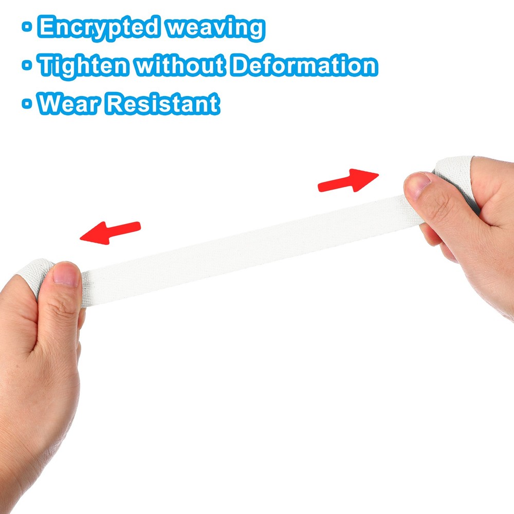 19mm x 33feet Inch Flat Drawstring Cord Drawstring Replacement, White