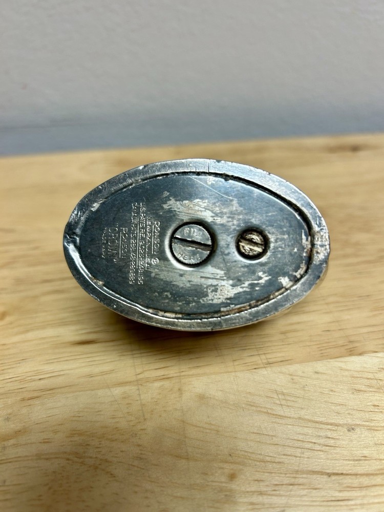 Vintage Ronson Crown Silver Plated Table Cigarette Lighter