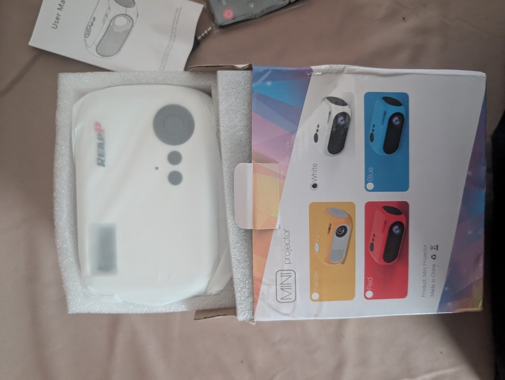 Mini LED Projector HDMI USB AV – Portable – Open Box – Complete w/ Remote