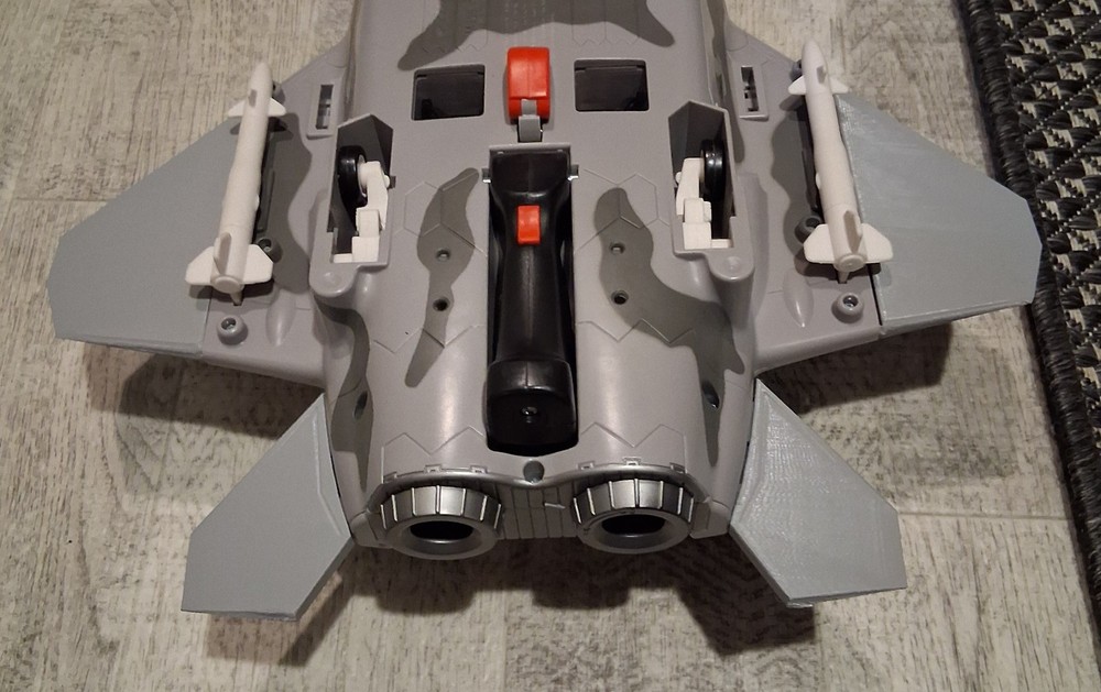 3D Printed Side Fins - GI Joe Thunderwing F-22