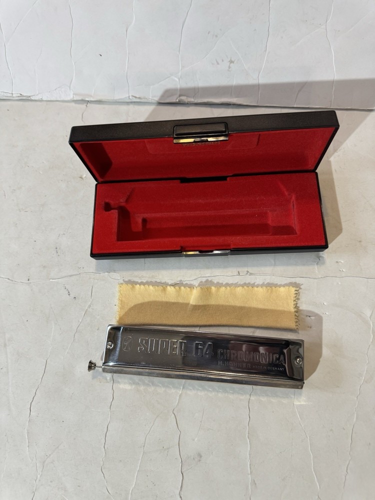 M. Hohner Super 64 Chromonica Harmonica No.7582 Made In Germany