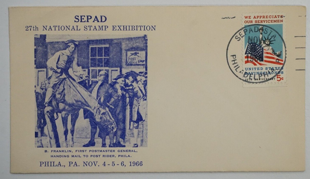 Scott 1320 SEPAD National Stamp Exhibition Philadelphia, PA 1966