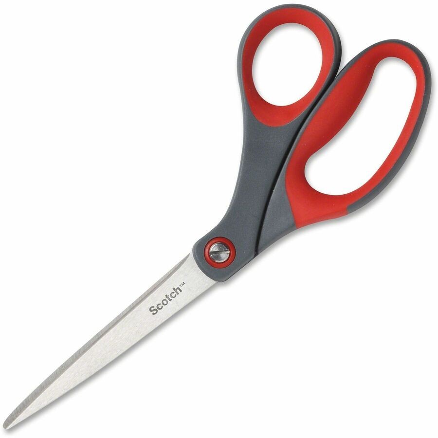 3M 1448B Precision Scissors 8" Stainless Steel Red/Gray