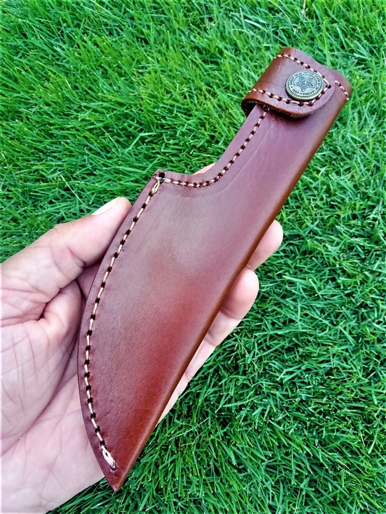 Leather knife sheath 4.5”Fixed Blade Knife Sheath Hand Craft Belt Loop
