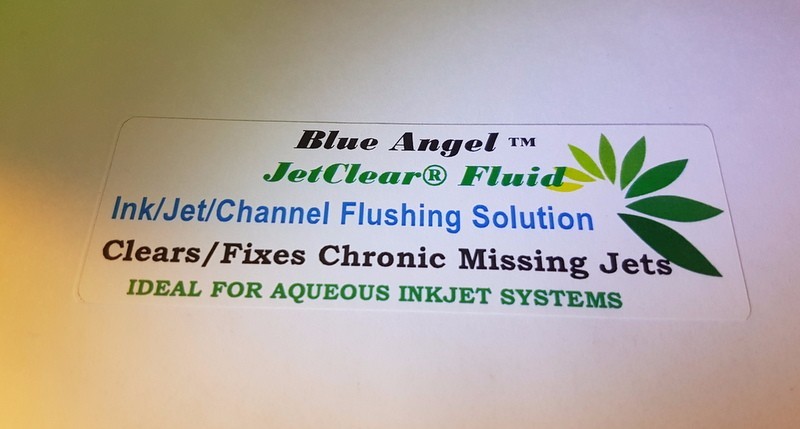 Blue Angel™ JetClear Fluid for Inkjet printers,Flushes/Clears/Fixes Missing Jets