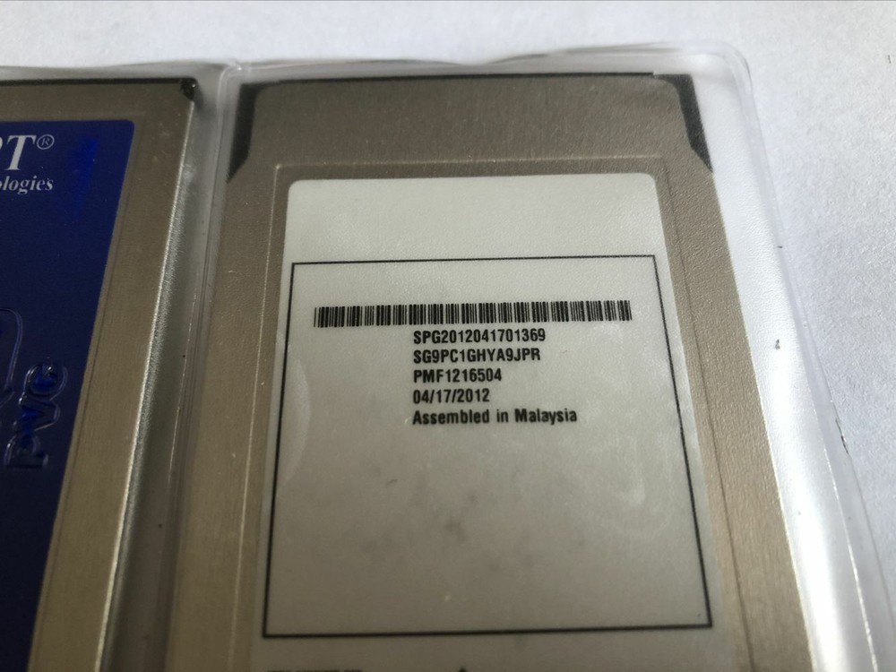 2PCS SMART Modular Technologies ATA 1GB PC CARD SG9PC1GHYA9JPR