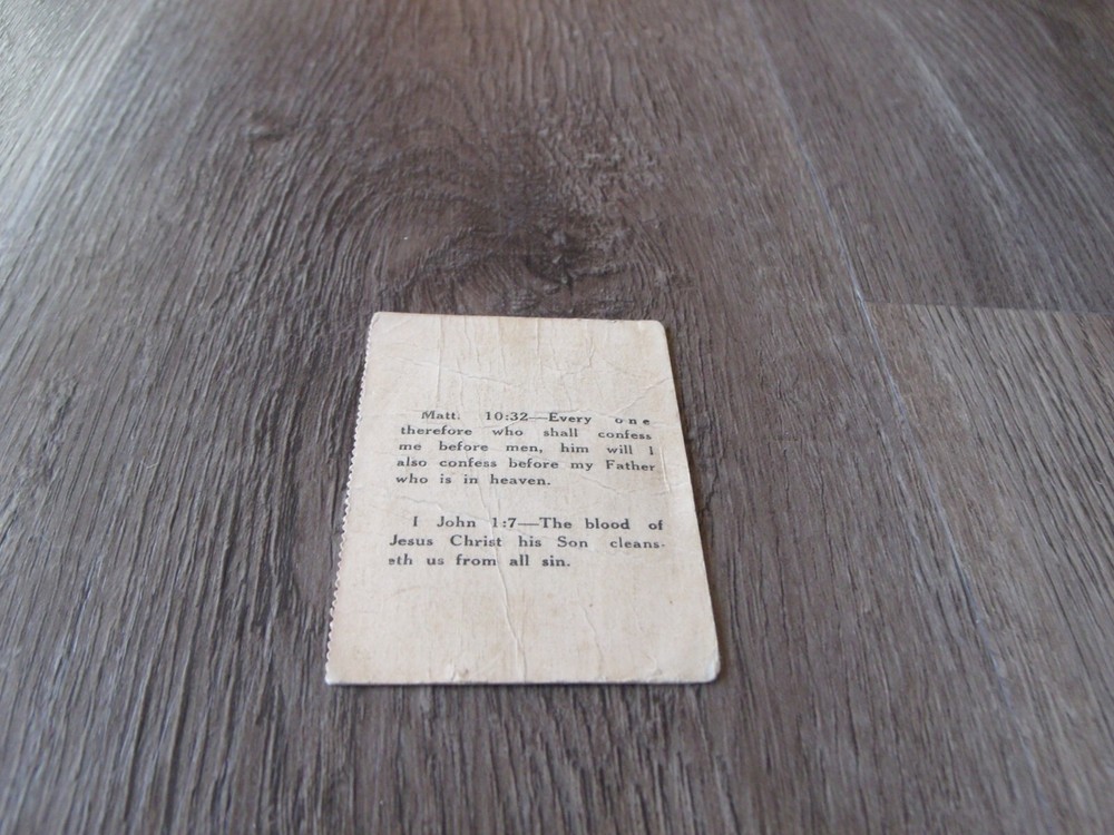 VINTAGE WWI YMCA WAR ROLL CARD