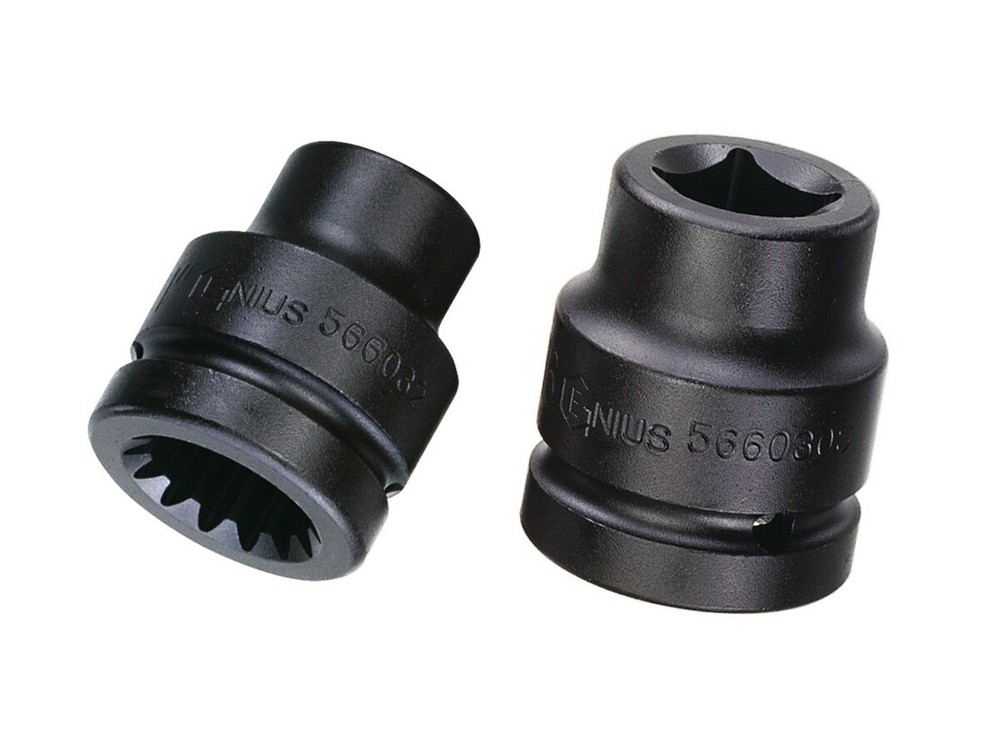 Genius Tools #5 Spline Dr. 17mm Budd Wheel Impact Socket - 546017S