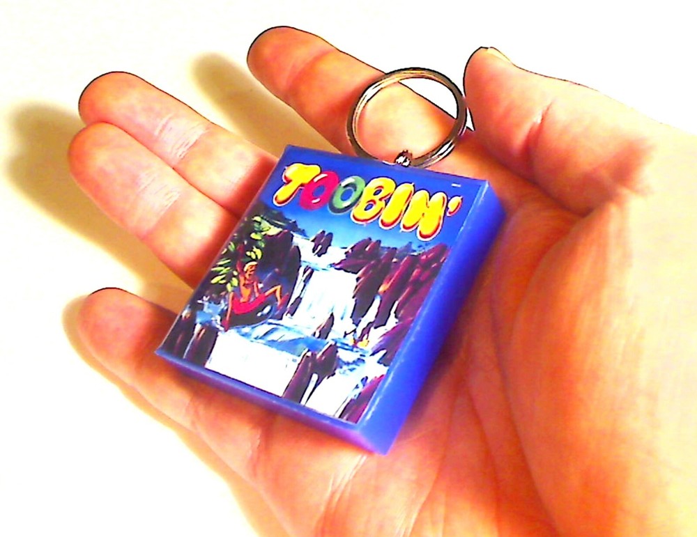 Toobin Arcade Marquee Coin Door accessory Keychain