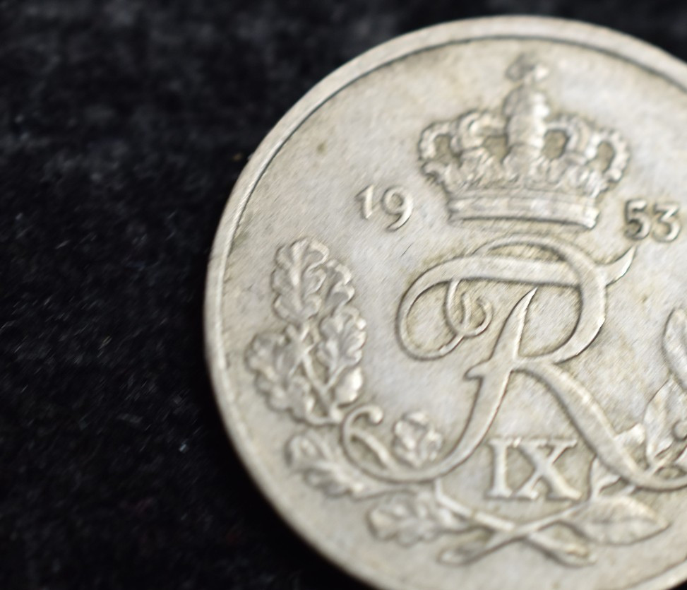 DENMARK 1953 25 ORE