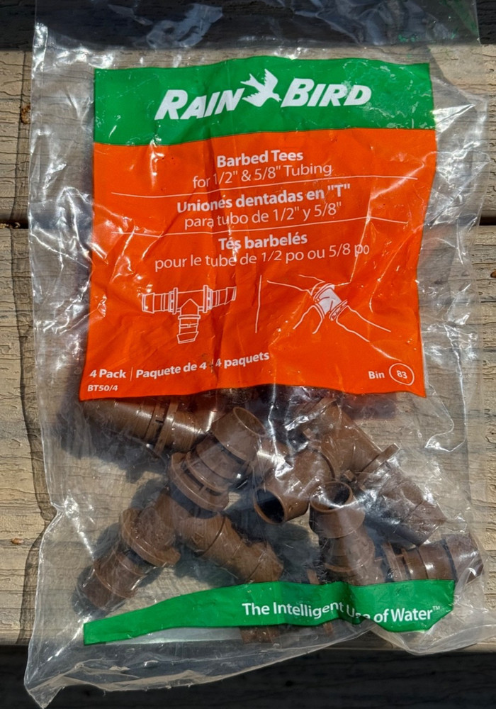 Rainbird drip irrigation tee