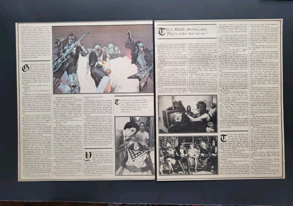 Kiss 5 Page Complete Article With Pictures 1977