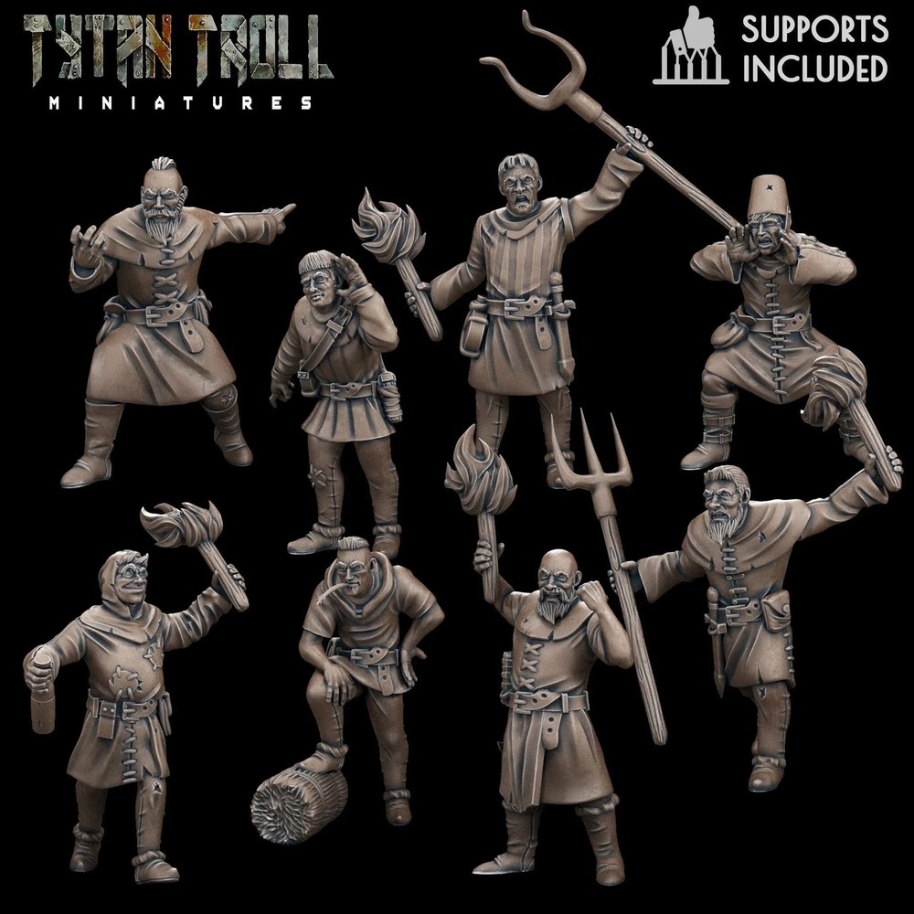 Village Mob Miniature