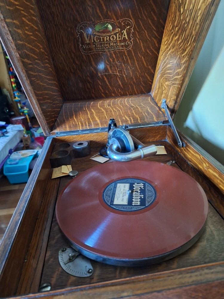 Victrola Talking Machine Phonograph Record Player with Stand