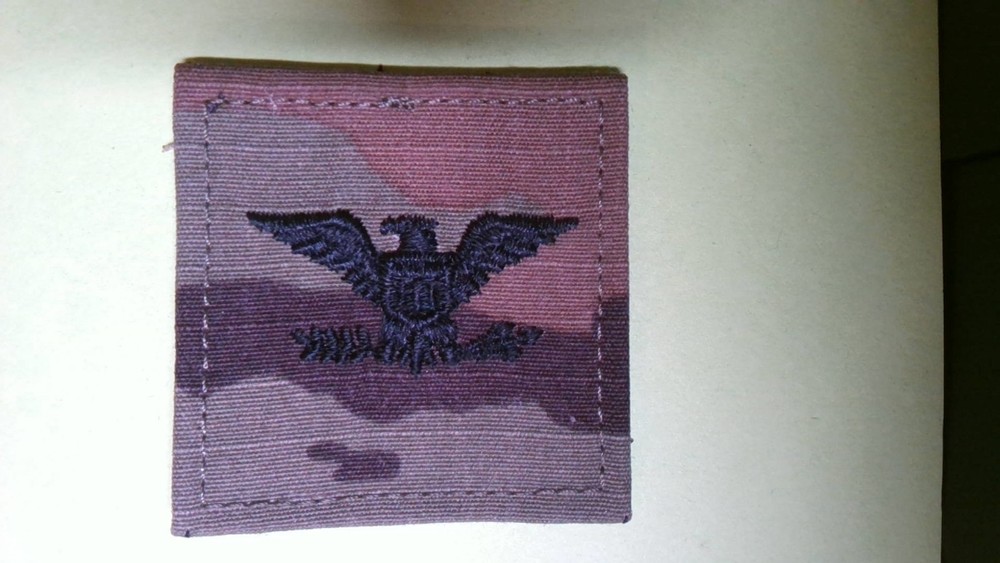 MILITARY PATCH HOOK & LOOP US ARMY OCP MULTICAM APPROX 2X2 FULL COLONEL RANK