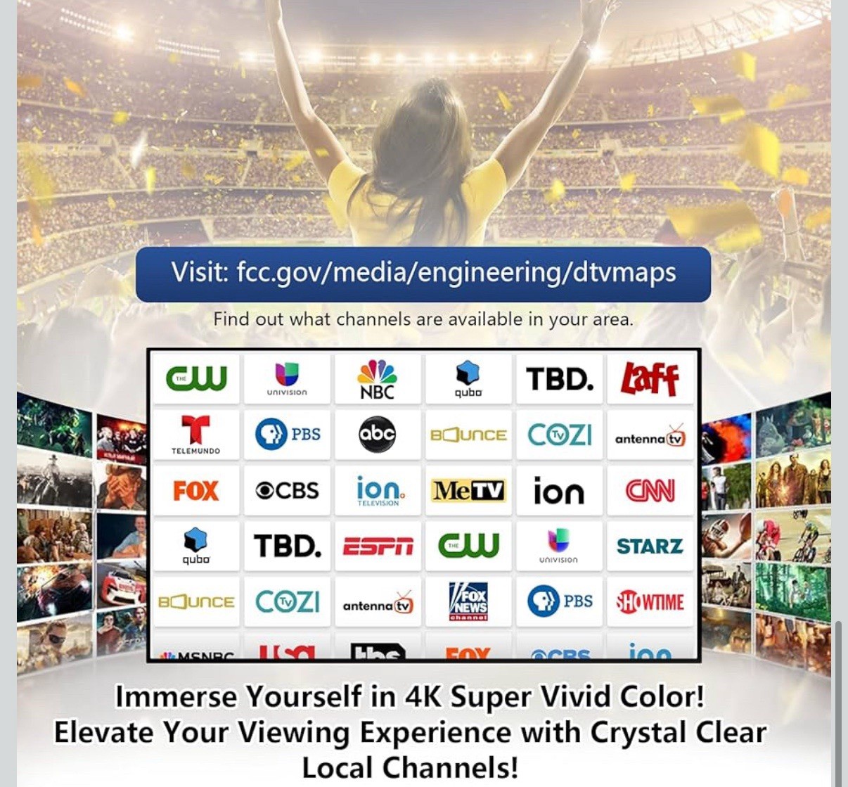 Digital TV Antenna for Smart TV Indoor,2025