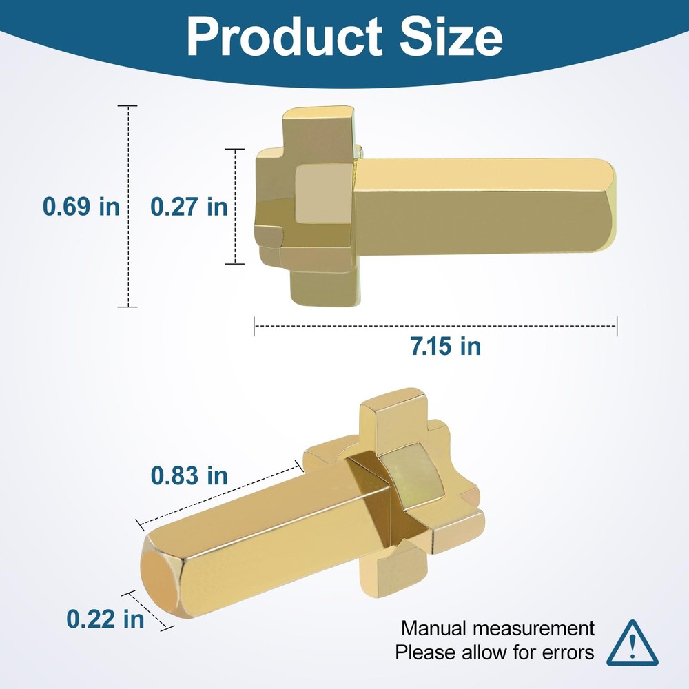 Replacement Andersen Hinged Door Lock Actuator 2579542, Brass Color