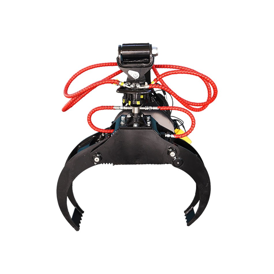 Mini Skid Steer Mount Log Grapple, Rotate by Hydralic,Universal Loader Plate