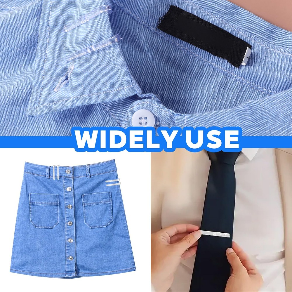 200Pcs Clear Plastic U Shape Alligator Clips, 1.5” Transparent