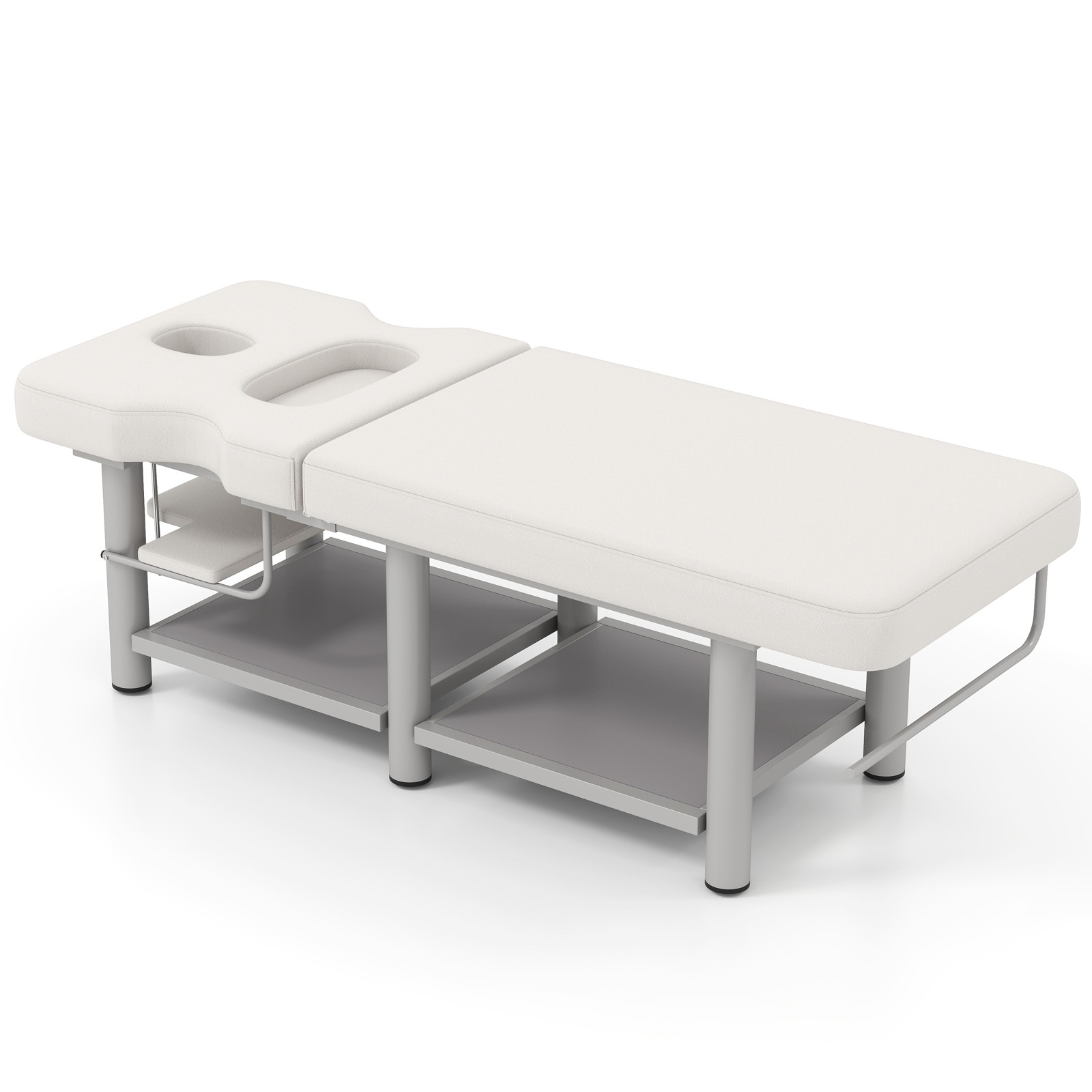 Pro Massage Treatment Table Facial Bed Adjust Backrest Open-Chest Salon Beauty
