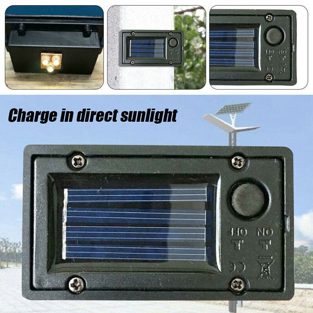 2x Garden Solar Powered Replacement Rectangular LED Light Box for Lantern Lamp