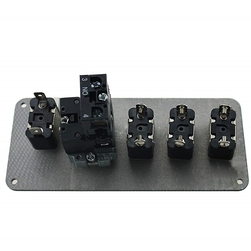 Car Racing Carbon Fiber Panel Modification Ignition Start Buttons Toggle Button