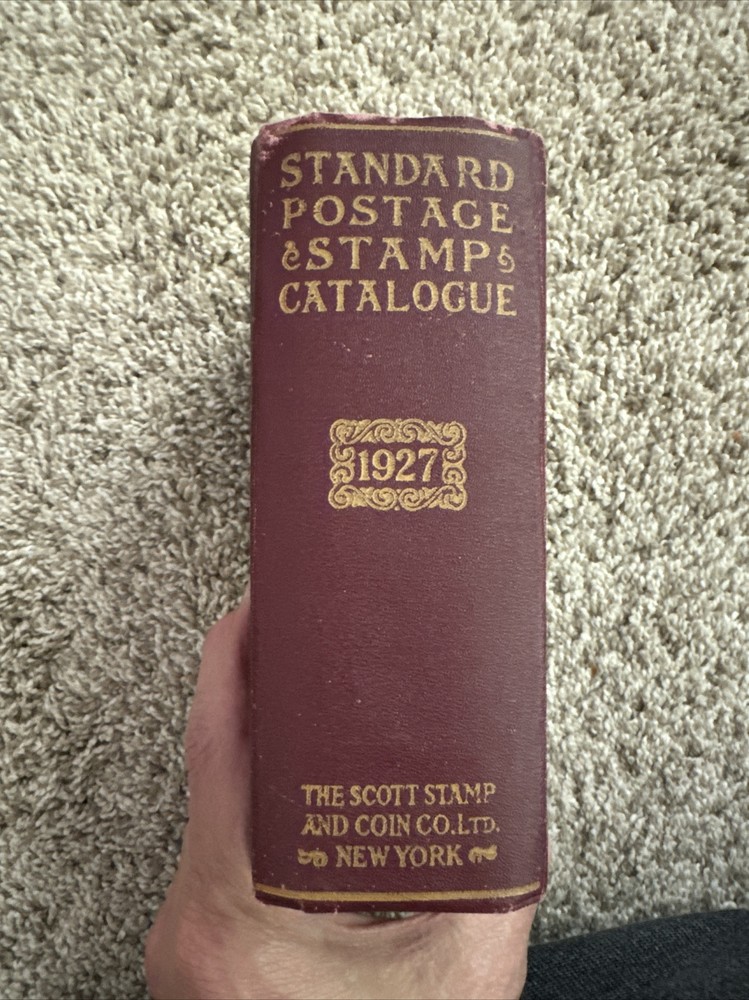 Scott Standard Postage STAMP CATALOG The 1927 Edition -- WHOLE WORLD