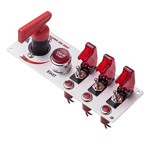 12V Racing Car Ignition Switch Panel with Engine Push Button Ignition Starter