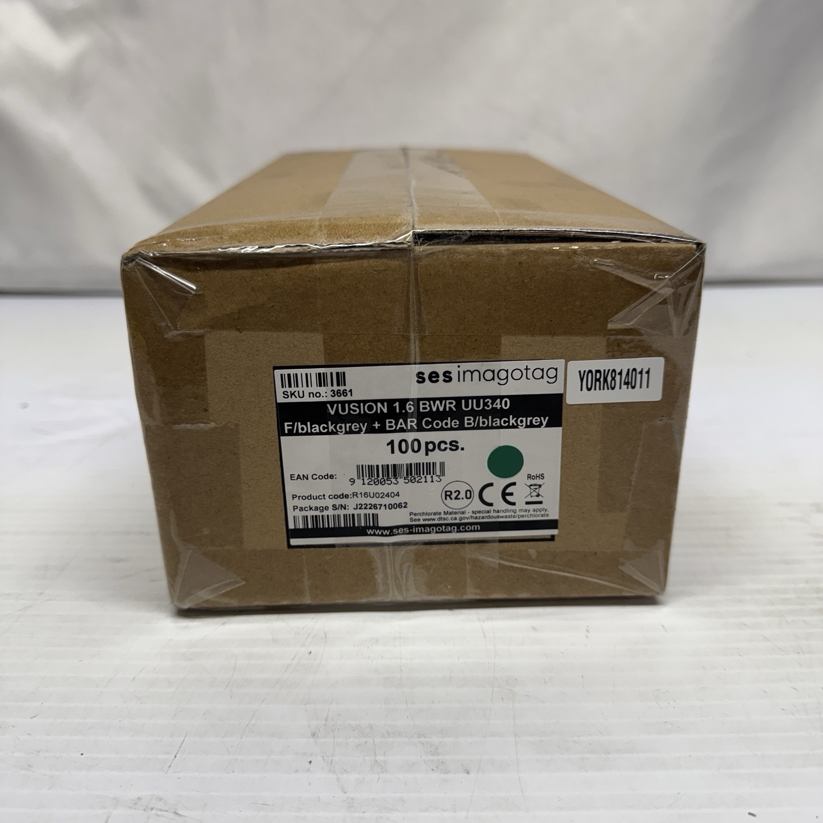 BOX OF 100 ses imagotag Vusion 1.6 BWR BAR Code Electronic Shelf Price Tags