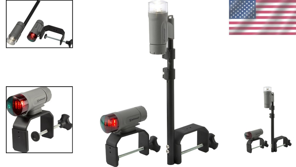 Portable LED Navigation Light Kit - Waterproof Boat Lights with Quick Release