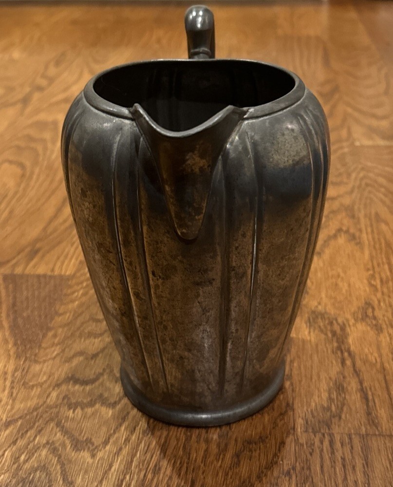 Vintage Pilgrim Solid Pewter 5 Pint Pitcher