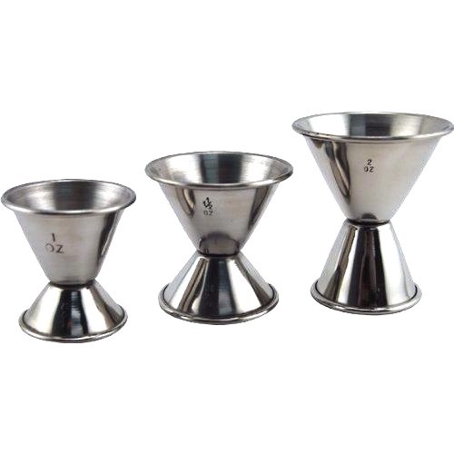 Stainless Steel Bar Jigger Cocktail Bartender Drink Mixing Measuring Liquor