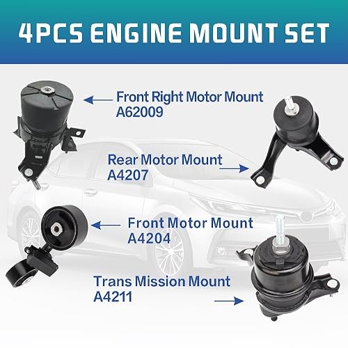 Engine Motor Mount Compatible with 2007-2011 Camry(2.4L)Auto Transmission