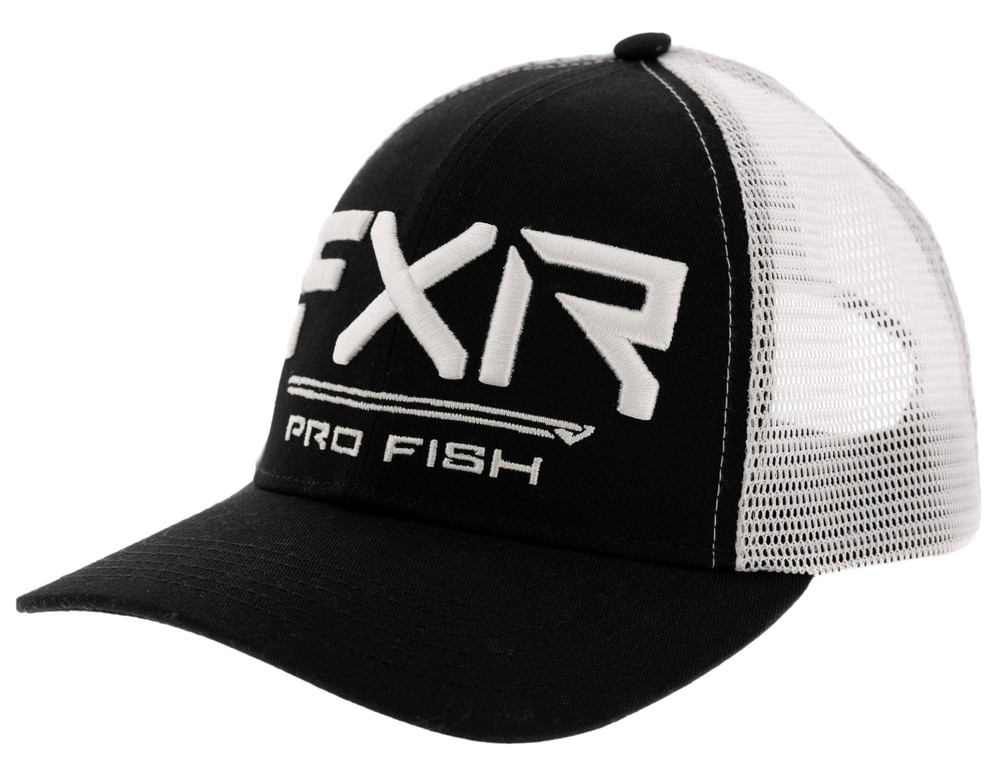 FXR Pro Fish Plus 22 Snapback Hat Black/Bone