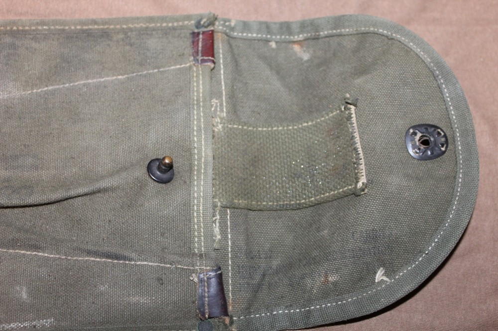 Original WW2 U.S. Army M1943 Folding Entrenching Tool OD Canvas Carrier/Cover