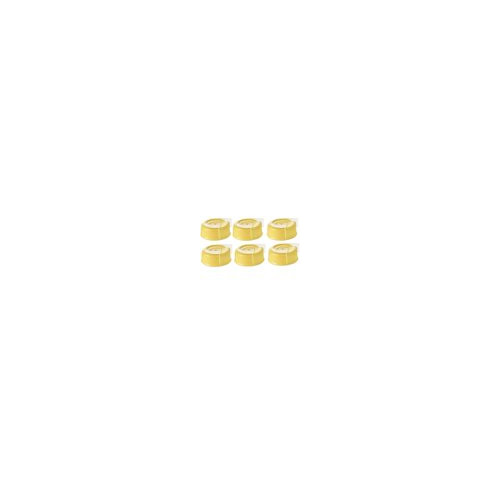 6 Medela Solid Lids - Yellow solid cap bottle lid for Medela Bottles