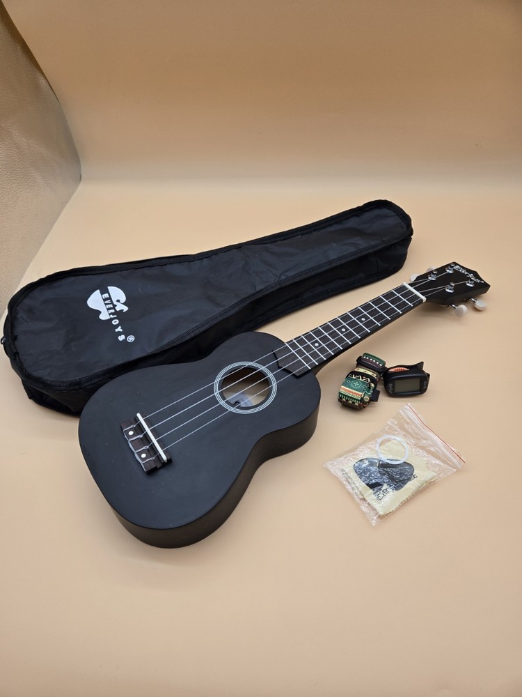 Everjoys Beginner Handmade Hawaiian Ukulele Starter Kit.