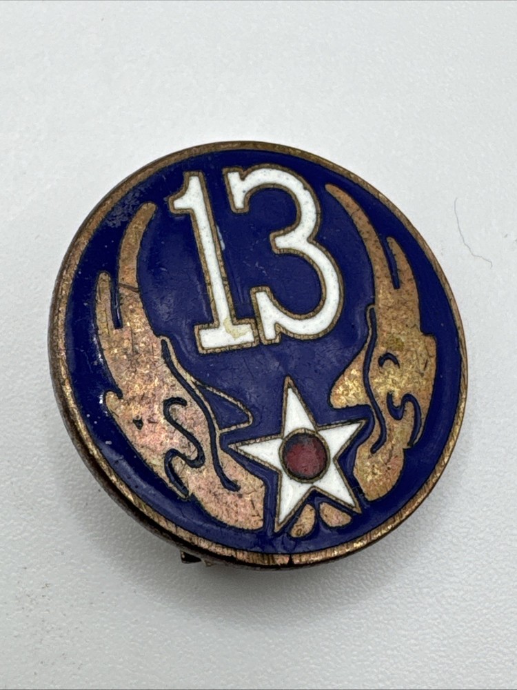 Original WW2 13th U.S. Army Air Forces Distinctive Unit Emblem/Pin