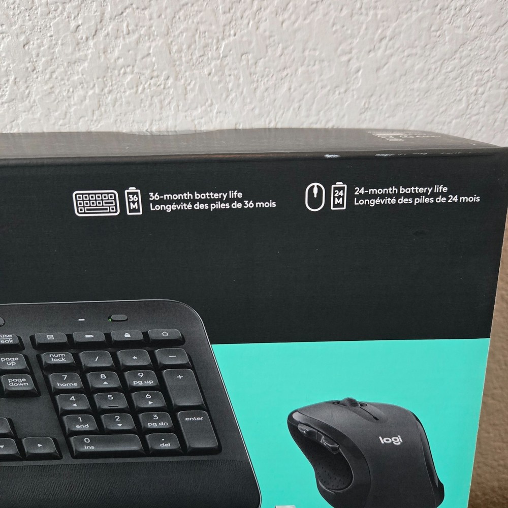 Logitech MK545 Wireless Keyboard & Mouse Advanced Combo Tested w/ Box