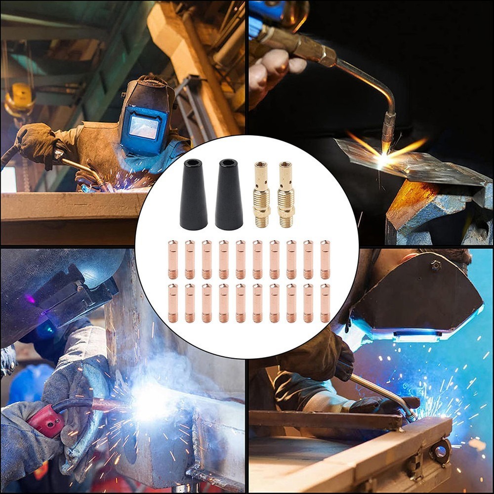 Complete For MIG Welding Nozzle Kit 24PCS with Tips for Multiple Models