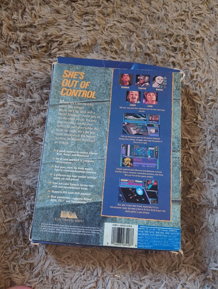 Electronic Arts Hard Nova Computer Game