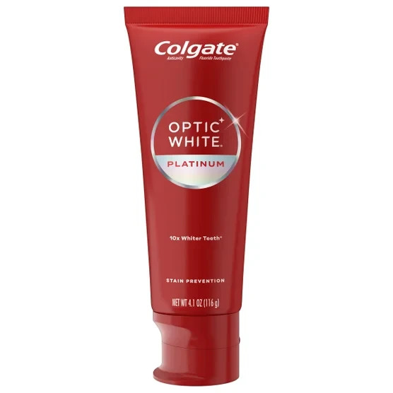 Colgate Optic White Platinum Toothpaste, 4.1 oz, 4-pack